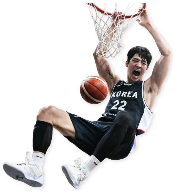 Dunking player